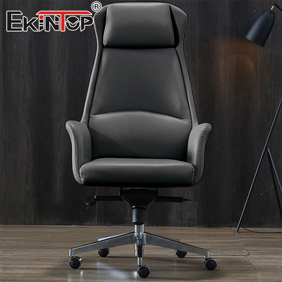 Modern Yönetim Ofisi Deri Sandalye Ergonomik Ticari Ofis Sandalyeleri