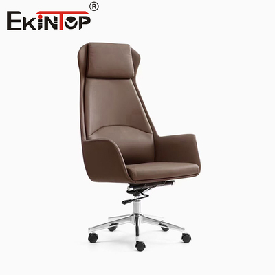 Modern Yönetim Ofisi Deri Sandalye Ergonomik Ticari Ofis Sandalyeleri