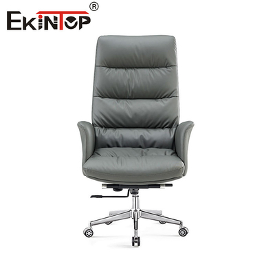Modern Ergonomik Yönetim Deri Deri Ofis Sandalyesi Ev Ofis Masa Sandalyesi