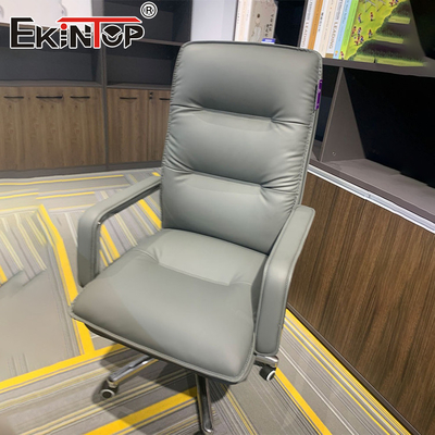 Toptan Profesyonel Rahat 360 Derece Döner Deri Sandalye Kaliteli Ofis Koltukları