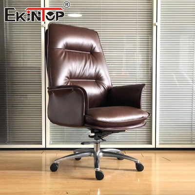 Yönetici Ofis Koltuğu Ergonomik Destek Fonksiyonlu Deri Kaliteli Ofis Koltukları