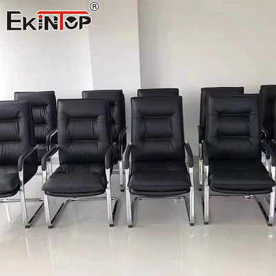 Yüksek Geri Ergonomik Yönetici Metal Çerçeve PU Deri Ofis Koltuğu Kaliteli Ofis Koltukları