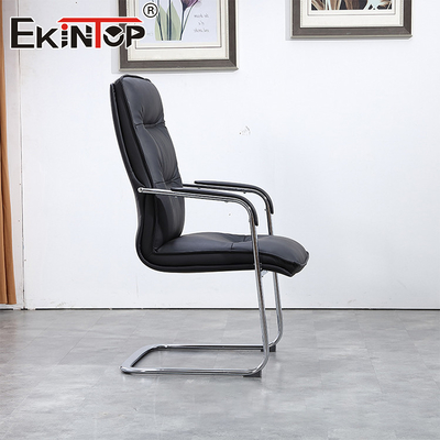 Modern Ergonomik Yönetim Deri Siyah Deri Ofis Sandalyesi Kaliteli Ofis Sandalyeleri