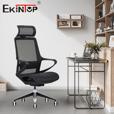 Yüksek Arkalık Rahat Örgü Alüminyum Alaşımlı Ayak Bilgisayar Koltuğu Kaliteli Ofis Koltukları
