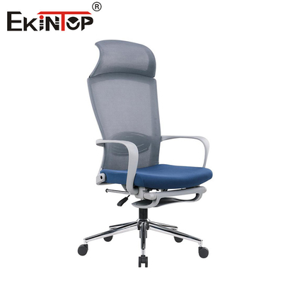 Yüksek Sırt Döner Ergonomik Açılık Sağlam Ofis Sandalyeleri Ayak Destesi