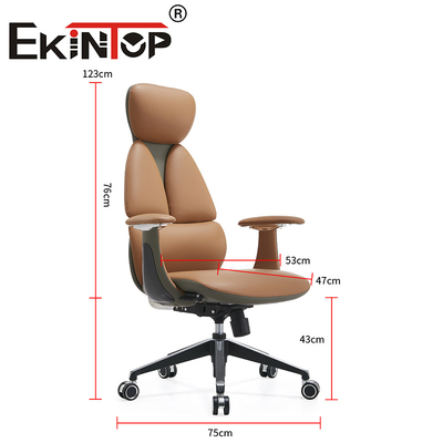 Ofis Mobilya Liderleri PU Yöneticisi Sandalye Döner Ergonomik Ofis Sandalye Deri Kulüp Sandalyeleri