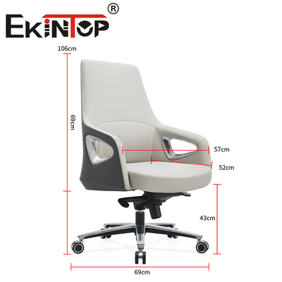 Executive Ergonomic Swivel Modern Manager Ofis Sandalyesi Deri Kulüp Sandalyeleri