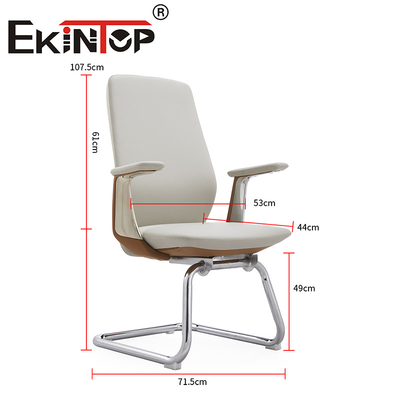 Özel Ofis Mobilyaları Ergonomik Ofis Bilgisayar Sandalyesi PU Koltuk Destesi Deri Kulüp Sandalyeleri