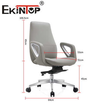 Modern Stil Yönetici Ofis Koltukları Ergonomik Döner Sandalye Deri Kulüp Sandalyeleri