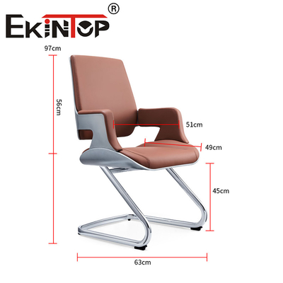 Yeni Tasarım Ofisi PU Deri Sandalye Ergonomik Sandalye Vegan Deri Sandalye