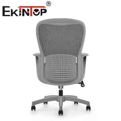 Modern Asansörlü Sandalye Gri Nefes Alabilen File Konforlu Ergonomik Ofis Sandalyesi File Çalışma Sandalyesi