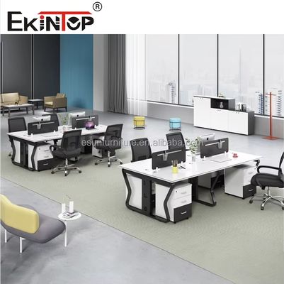 Ofis Alanı Masaüstü Çalışma İstasyonu Modüler Masaüstü Ofis Mobilyaları Açık Modüler Personel Çalışma İstasyonu