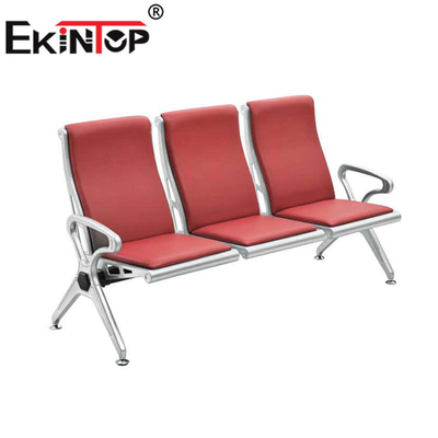 Hastaneler İçin 3 Kişilik Paslanmaz Çelik Bekleme Koltuğu 1220mm × 680mm × 800mm