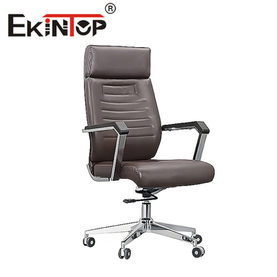 Ergonomik Ofis Deri Masa Koltuğu Katlanmamış Modern Deri Sandalye