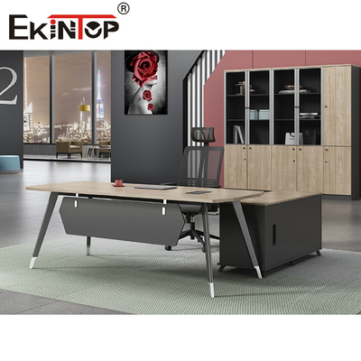 Modern Stil Ofis Mobilyaları Masası L Şekilli Yönetici Ofis Masası