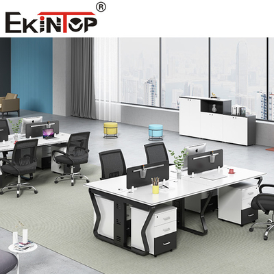 Ticari Mobilya Ofis Kabinleri Tablo Beyaz İçin Modern Ofis Çalışma İstasyonu