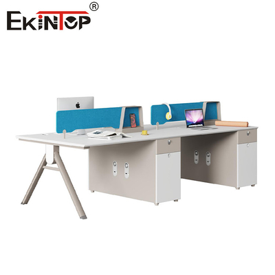 Modüler 4 kişilik çalışan çalışma istasyonu Ofis Mobilya Fabrikası