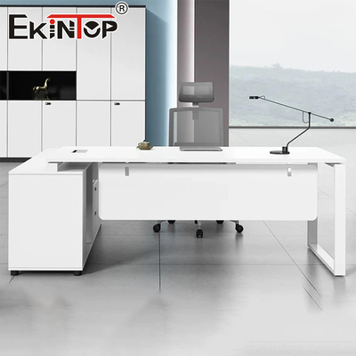 Ahşap Beyaz Ticari Stil Ofis Masası Toplantı Masası Tüm Modern Masa