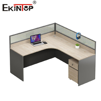 Katı ahşap modern ofis mobilyaları L şeklinde ofis masası küçük masa masası